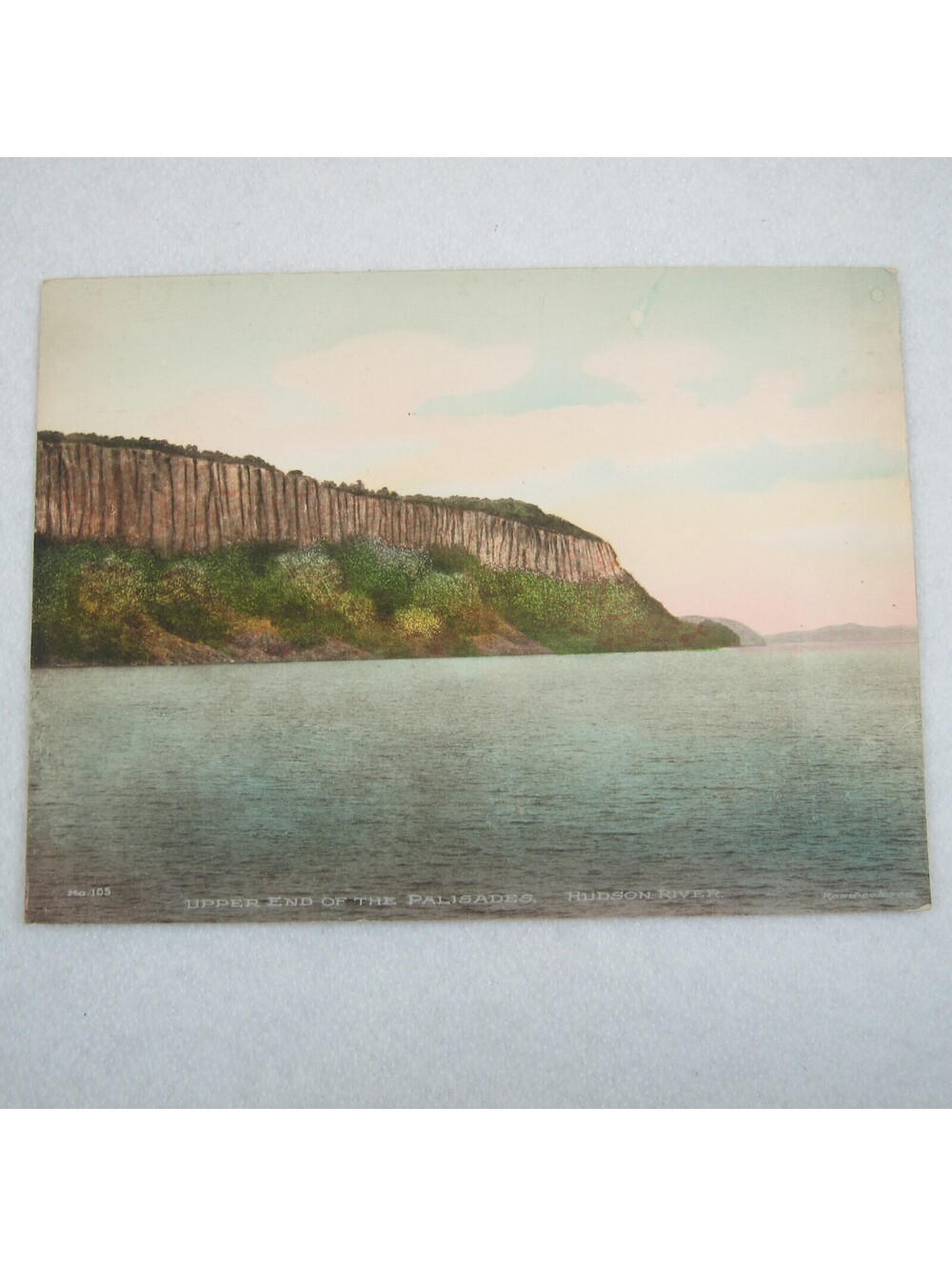 Albertype Postcard New York City Hudson River Upper Palisades LARGE 8x6 Antique